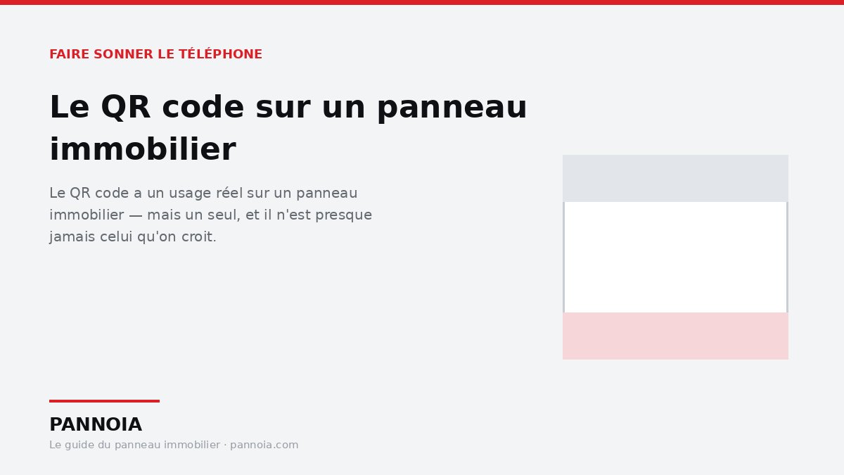 QR code sur un panneau immobilier : taille et emplacement