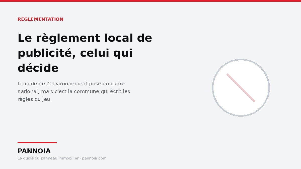 Le règlement local de publicité varie d'une commune à l'autre